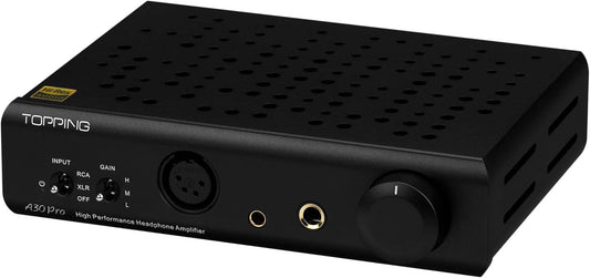 A30 Pro NFCA Headphone Amplifier OPA1656 4PIN XLR 4.4MM 6.35MM Output Balanced Input Amplifier (Black)